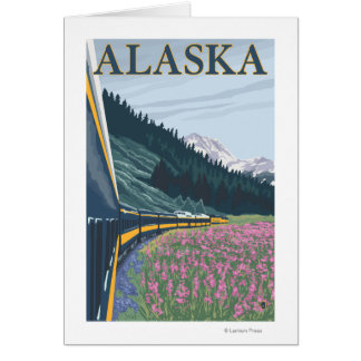 AlaskaRailroad and Fireweed Vintage Travel Cards