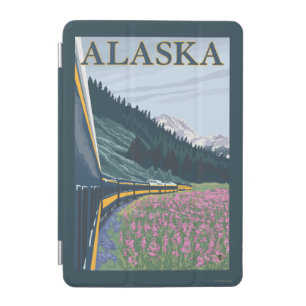 AlaskaRailroad and Fireweed Vintage Travel iPad Mini Cover