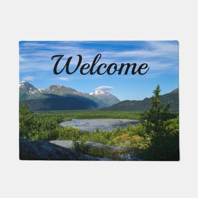 Alaska's Exit Glacier Valley Welcome Doormat (Front)