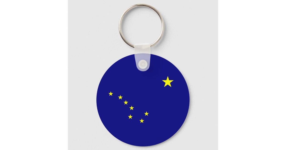 Alaska's Flag Keychain | Zazzle