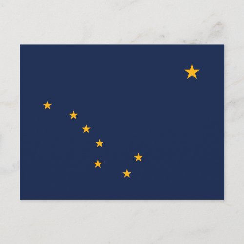Alaskas Flag Postcard