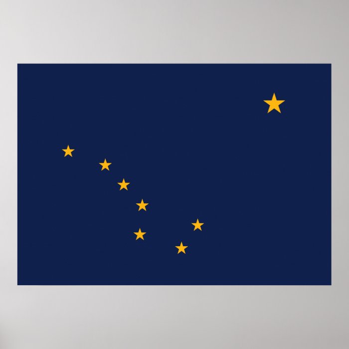 Alaska's Flag Print