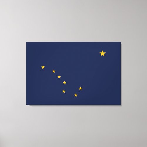 Alaskas Flag Wrapped Canvas