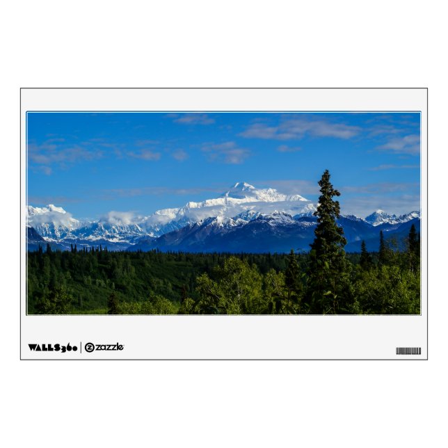 Alaska's Mt Mckinley Wall Sticker (Front)