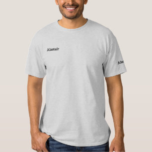 Alastair Embroidered Mens Name, Embroidered T-Shirt