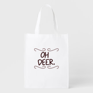 Alastor Oh Deer Creative Art Design Grocery Bag