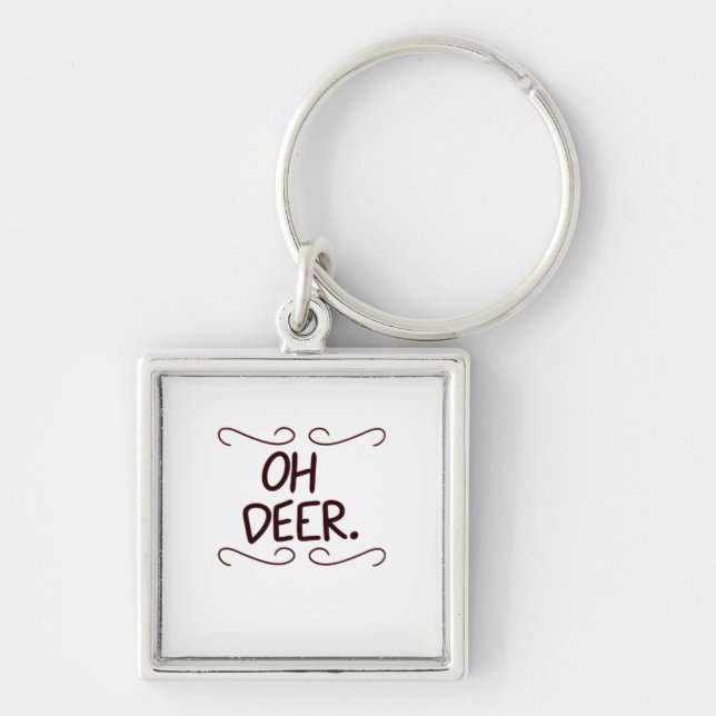 Alastor Oh Deer Creative Art Design  Keychain (Front)