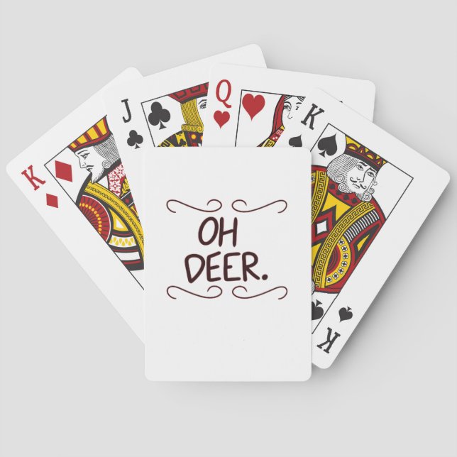 Alastor Oh Deer Creative Art Design Poker Cards (Back)