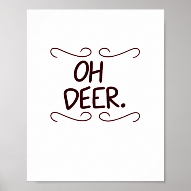 Alastor Oh Deer Creative Art Design Poster (Front)