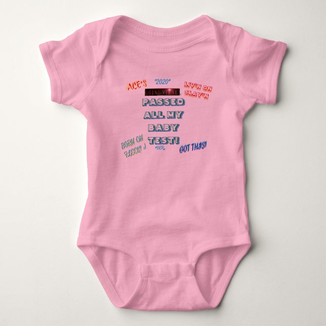 #ALAVANT PRODUCTIONS  Ace Baby Tests Baby Bodysuit (Front)