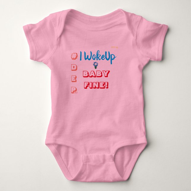 #ALAVANT Productions WOKEUP BABY FINE Baby Bodysuit (Front)