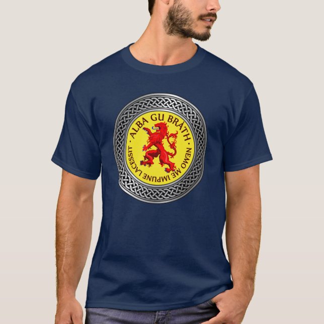 Alba Gu Brath Lion Rampant Knot T-Shirt (Front)