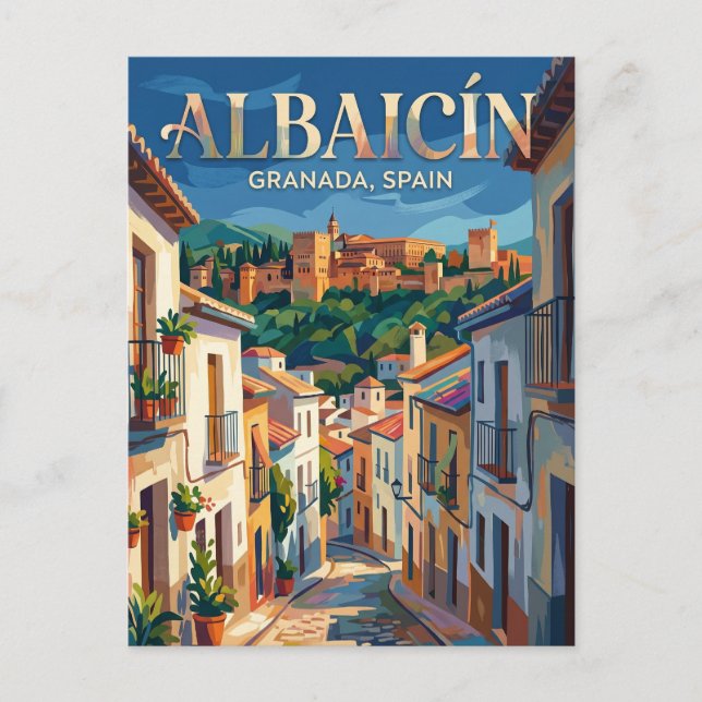 Albaicín Spain Postcard (Front)