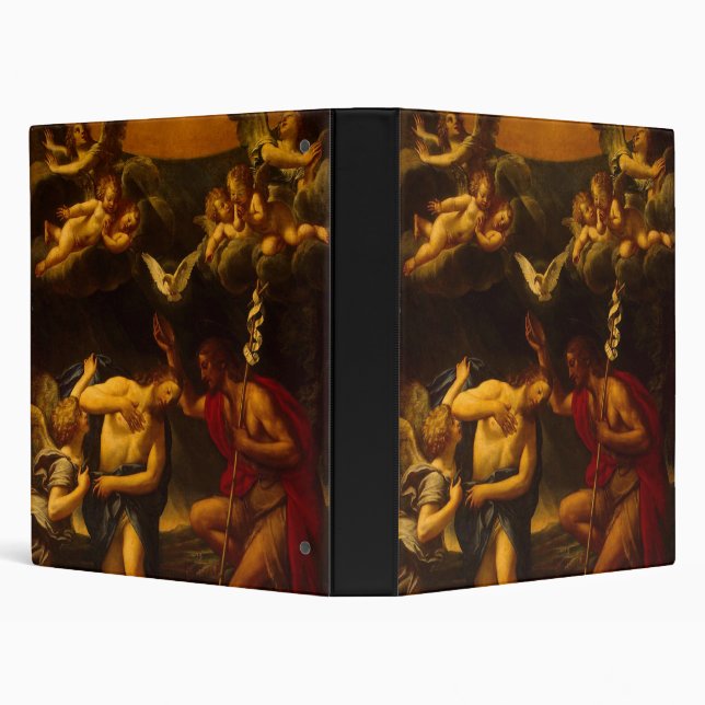 Albani Francesco Baptism of Christ 3 Ring Binder (Background)