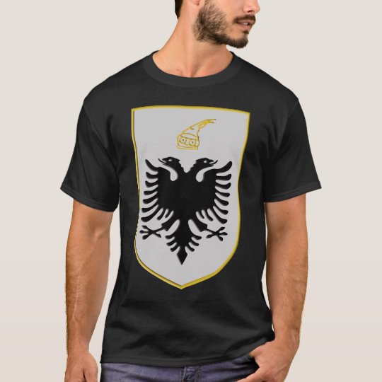 Albania 3d Gold Silver Ensignia T-Shirt