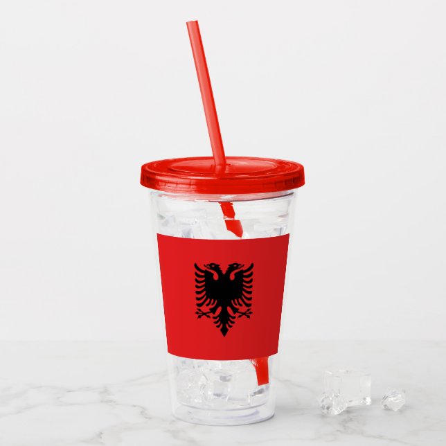 Albania Acrylic Tumbler (Front Ice)