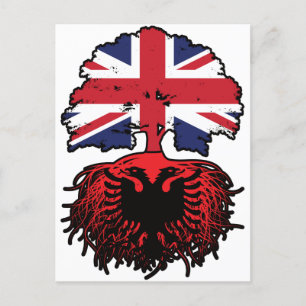 Albania Albanian British UK United Kingdom Britain Postcard