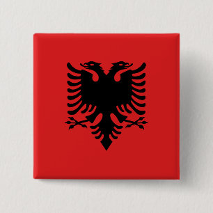 Albania (Albanian) Flag Button
