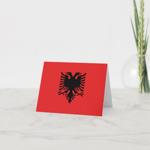 Albania Albanian Flag Card