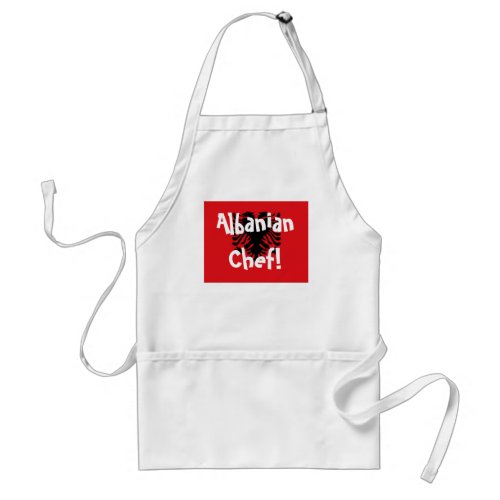 Albania albanian flag Chef apron