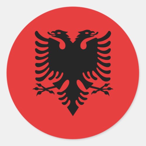 Albania Albanian Flag Classic Round Sticker