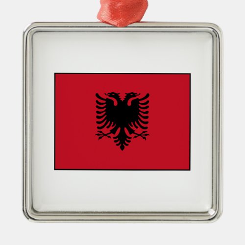 Albania _ Albanian Flag Metal Ornament