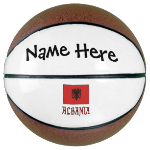 Albania Albanian Flag Personalized Basketball