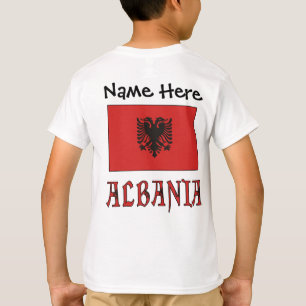 Albania Albanian Flag Personalized  T-Shirt