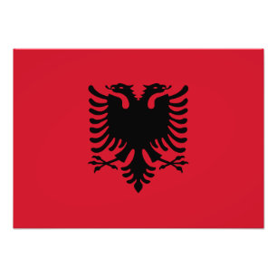Albania - Albanian Flag Photo Print