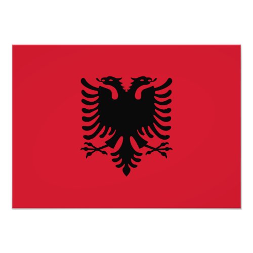 Albania _ Albanian Flag Photo Print