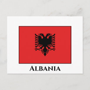 Albania (Albanian) Flag Postcard