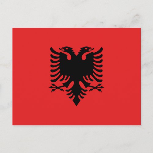Albania Albanian Flag Postcard