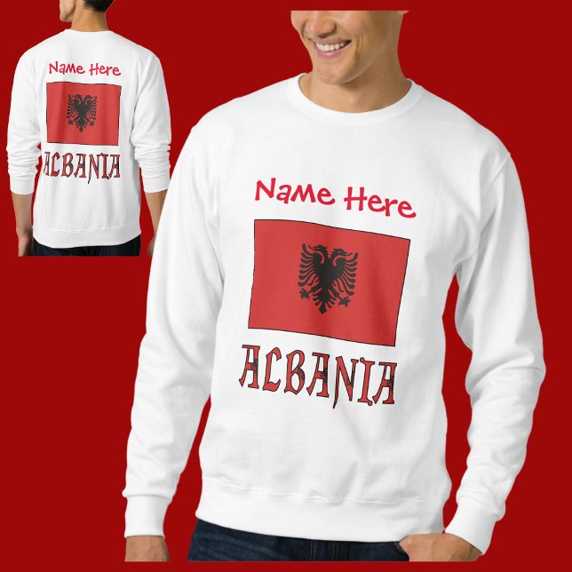 Albania Albanian Flag Red Personalized Sweatshirt (Creator Uploaded)