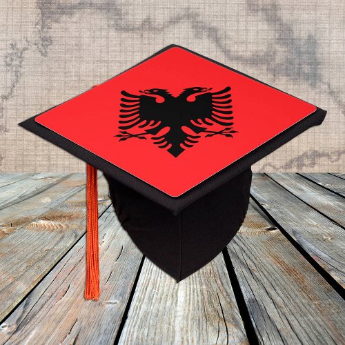 Albania  Albanian Flag _ Students University Graduation Cap Topper