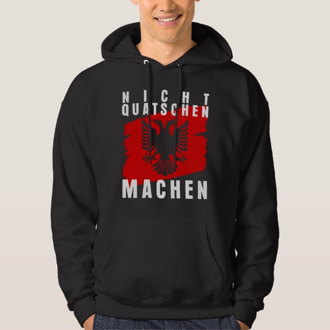 Albania Albanian Flag Wit Albanians Hoodie (Front)