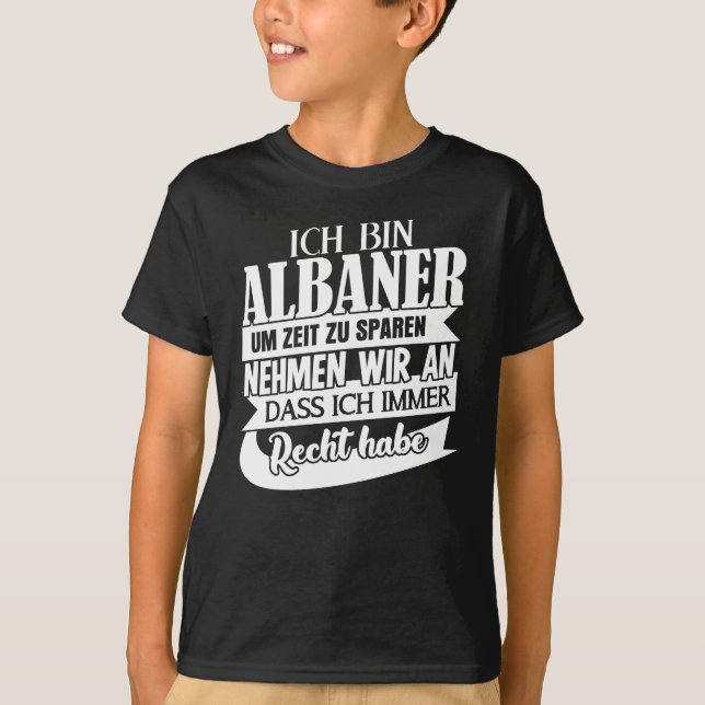 Albania Albanian Kosovo Albanian T-Shirt (Front)