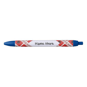 Albania and Albanian Flag Tiled Personalized Pen