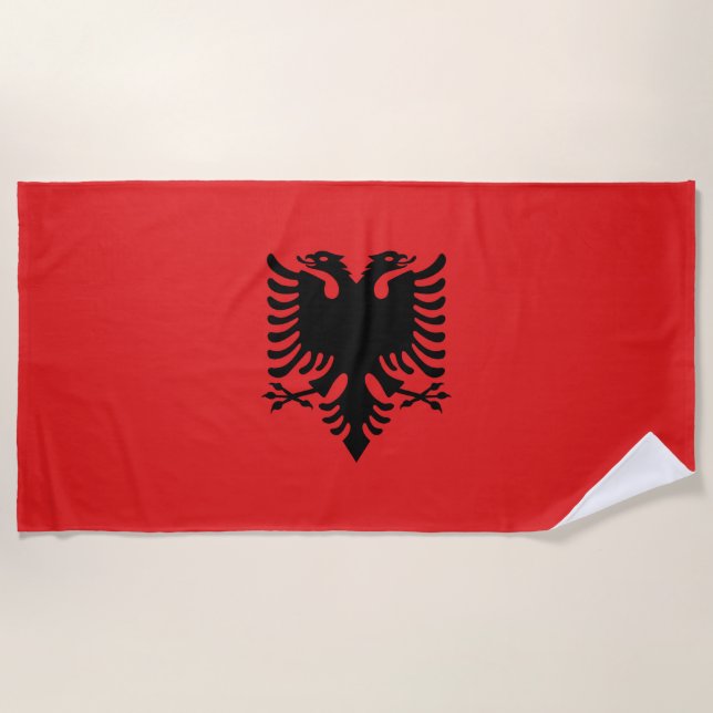 Albania Beach Towel (Front)