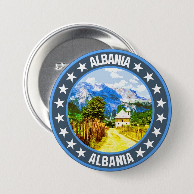 Albania                                            button (Front & Back)
