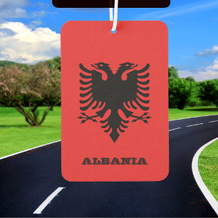 Albania Car Air Freshener, Albanian Flag Freshener