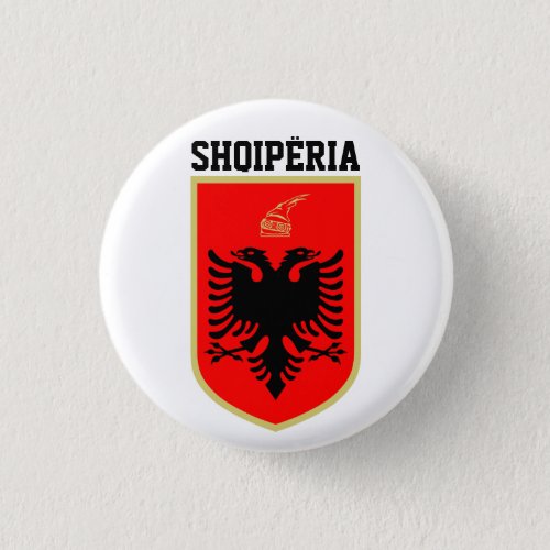 Albania Coat of Arms Button