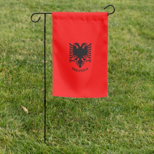 Albania Coat of Arms Garden Flag