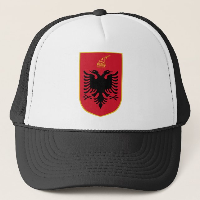 Albania Coat Of Arms Trucker Hat (Front)