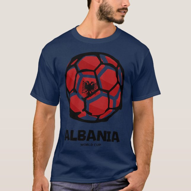 Albania Country Flag T-Shirt (Front)