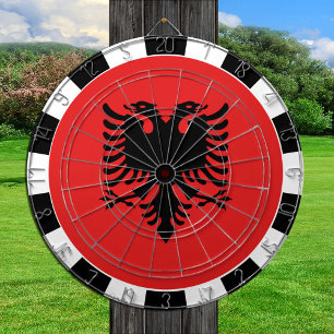 Albania Dartboard, game board, Albanian Flag Dart Board