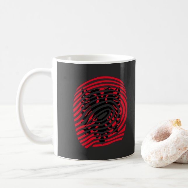 Albania DNA Coffee Mug (With Donut)