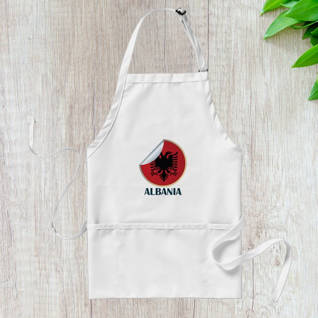 Albania Double Headed Eagle Emblem  Adult Apron (Creator Uploaded)