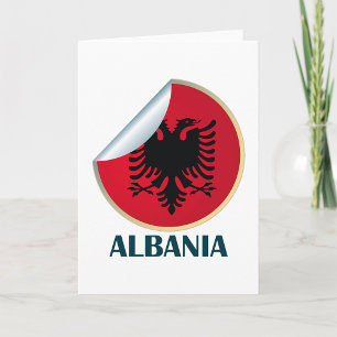 Albania Double Headed Eagle Emblem Card