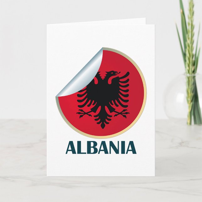 Albania Double Headed Eagle Emblem  Card (Creator Uploaded)
