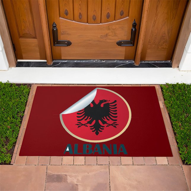 Albania Double Headed Eagle Emblem  Doormat (Creator Uploaded)
